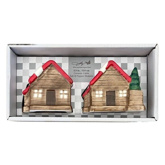 Dolly Parton From My Heart to Your Home Cabin Ceramics Salt & Pepper Shakers NIB - Picture 2 of 10